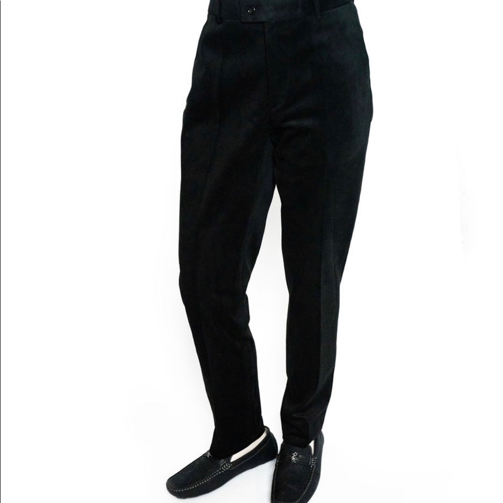Black Velvet Dress Pants